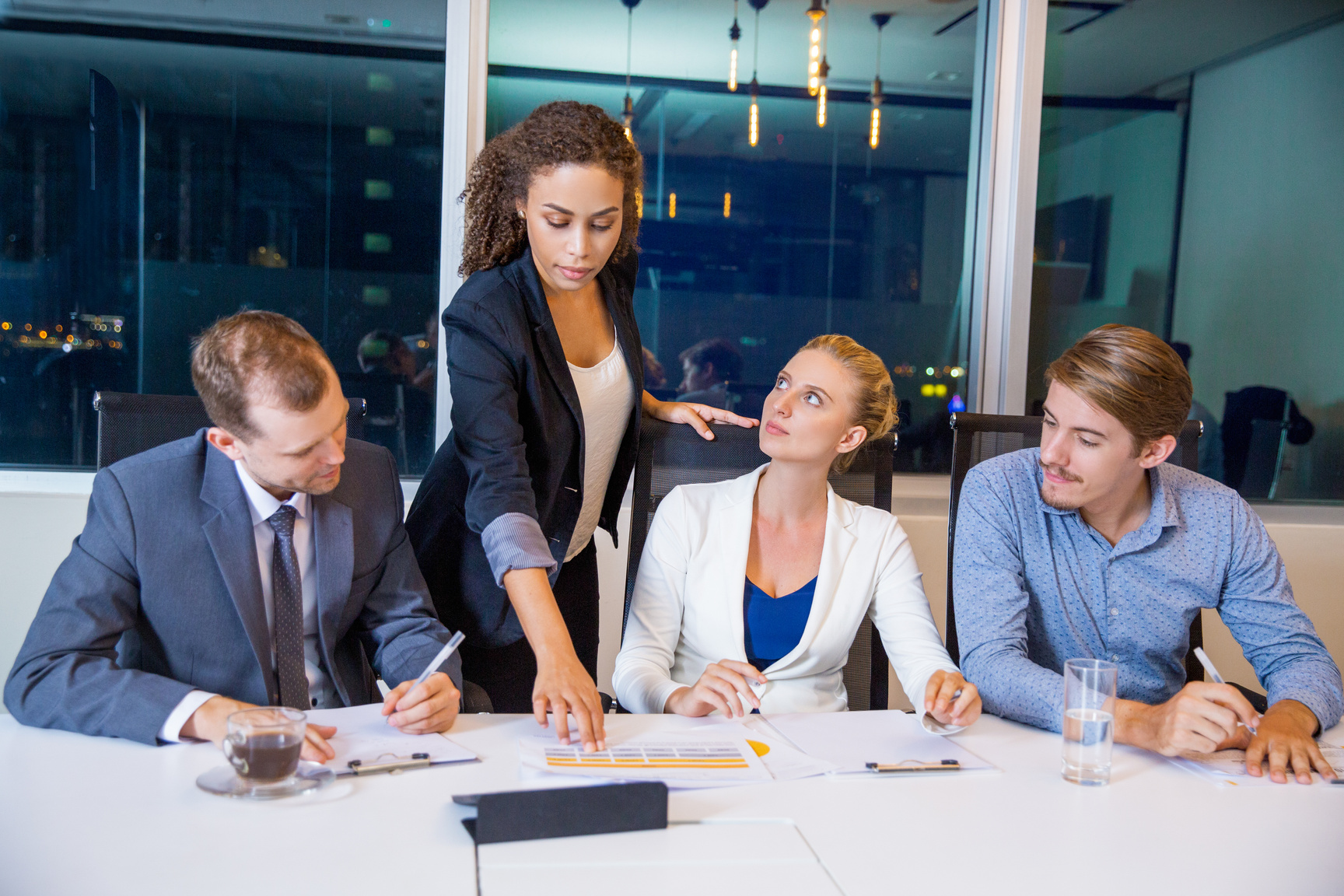 Female Executive Manager at Meeting